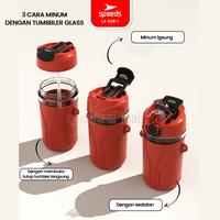 Gambar SPEEDS Botol Minum Tumblr Glass Botol Mini Heat Protection Case 008-1 - Hijau Random dari SpeedsShop Kota Surabaya 5 Tokopedia