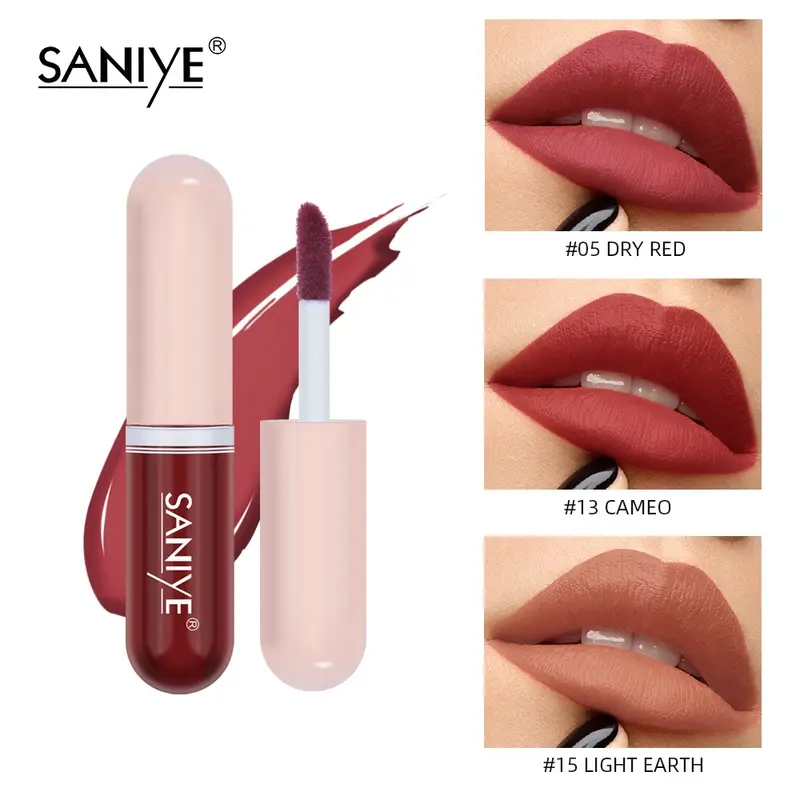 SANIYE Long Lasting Capsule Lip Matte Gloss L1135 | Lip Gloss Lipstik 0