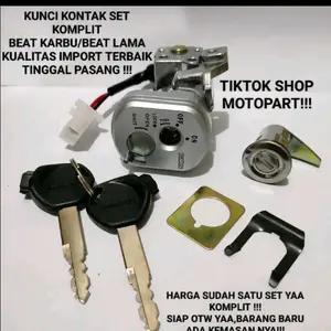 KUNCI KONTAK SET BEAT KARBU/BEAT CARBU/BEAT LAMA PLUS KUNCI JOK BELAKANG KOMPLIT