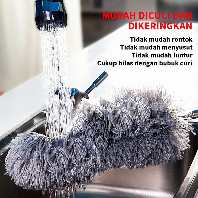 Kemoceng Microfiber 280cm Tarik Tekuk Panjang Alat Pembersih Langit-Langit Rumah/Alat Pembersih Rumah / Kemoceng Bulu Microfiber Gagang Panjang / Kemoceng Adjustable 6
