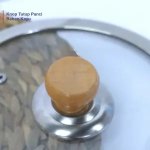knop tutup panci kayu berkualitas elegan / knop tutup panci kayu import