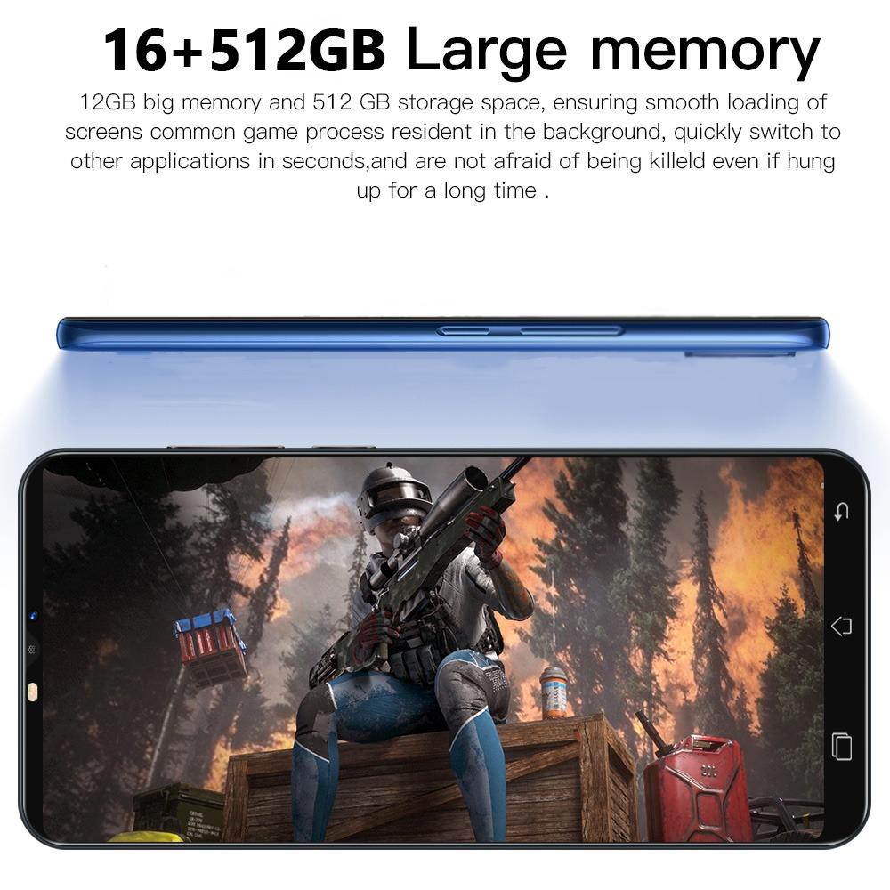 13C 5G mobile phone 7.3-inch HD screen 16GB+512GB 6800mAh dual SIM 24MP+48MP WIFI mobile phone