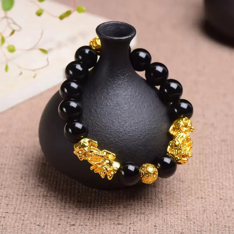 【A】Biden Gelang Mewah Pria YNBK060-Black 2