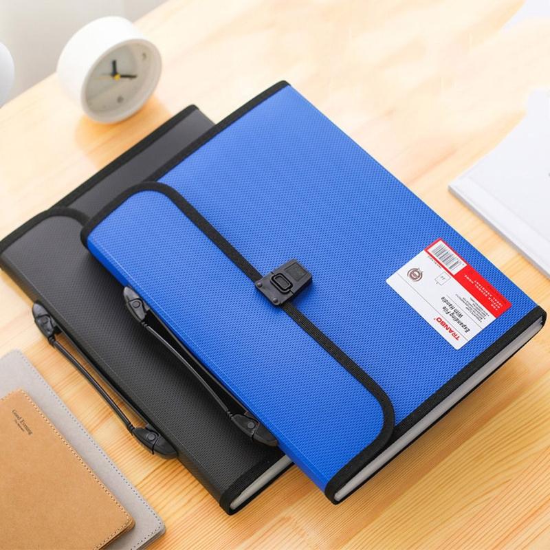 Tệp Mở Rộng, Kích Thước A4, Tài Liệu Accordion, Chất Liệu PP, Dung Lượng Lớn, Giá Đỡ Túi Đàn Organ, 13 Túi, Lưu Trữ Tài Liệu Giấy, Mới 3