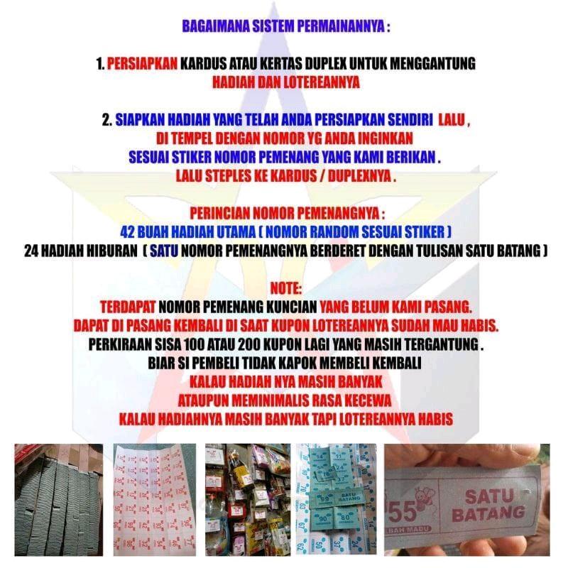 CABUTAN KOSONGAN ISI 1000 KUPON 1