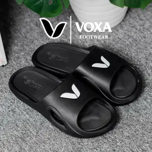 VOXA FOOTWEAR SANDAL LOGO BLACK