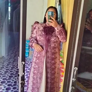 Yasmin Dress Burkat  Dress Pesta Mewah Elegan Tali samping kanan kiri dan Busui