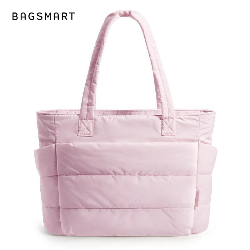 Túi tote cho nữ, BAGSMART, Nhẹ và phồng, Thích hợp cho du lịch, công việc, bãi biển, phòng Tập Gym thể dục và mua sắm.