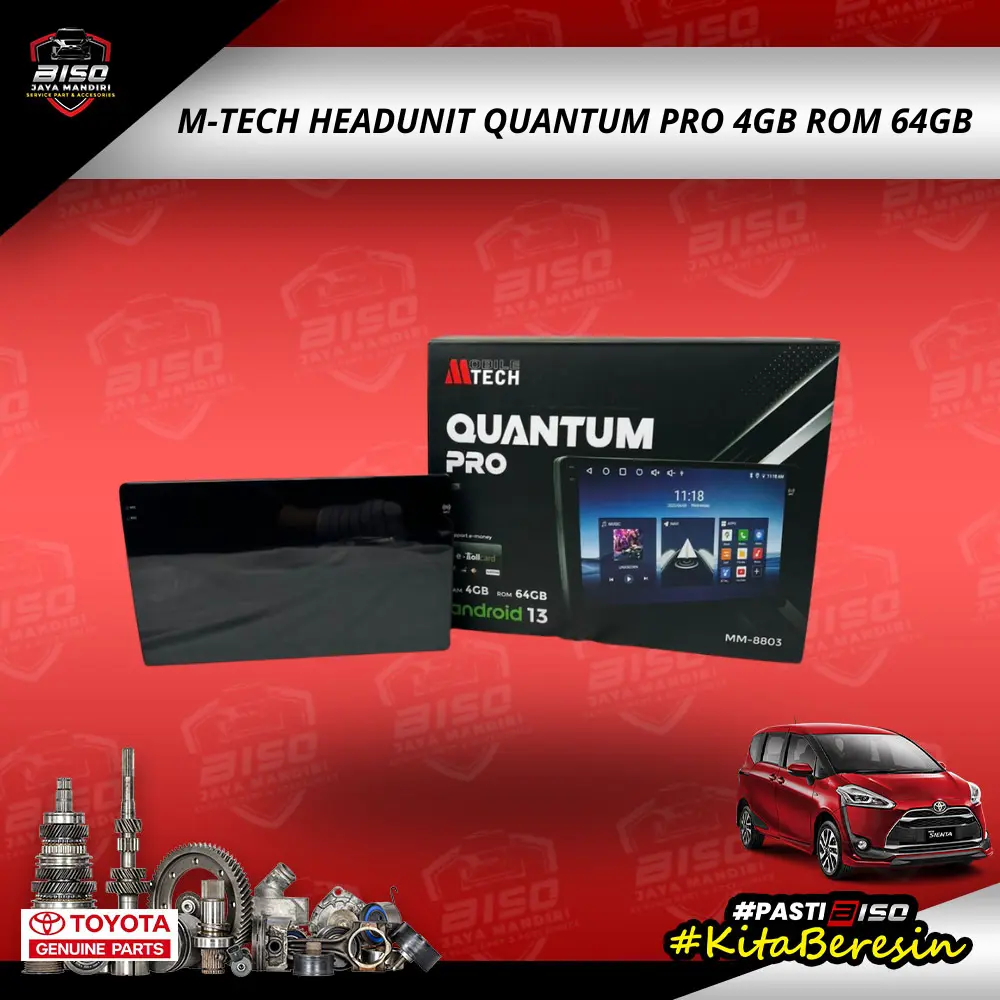 M-TECH HEADUNIT QUANTUM PRO 4GB ROM 64GB