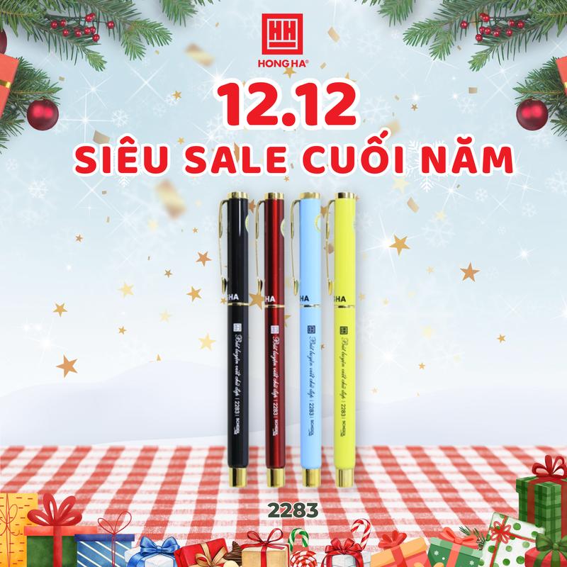  Bút Máy Nét Thanh Nét Đậm Bút Luyện Viết Chữ Đẹp Hồng Hà - 2283 