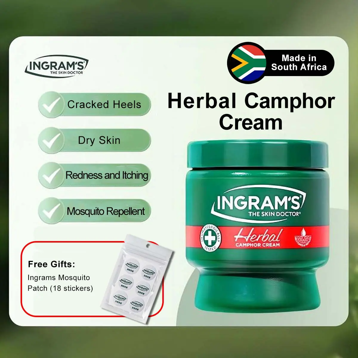 [Made In South Africa] Ingram's Herbal Cream Ingrams Balm Body Care Moisture Blend Daily