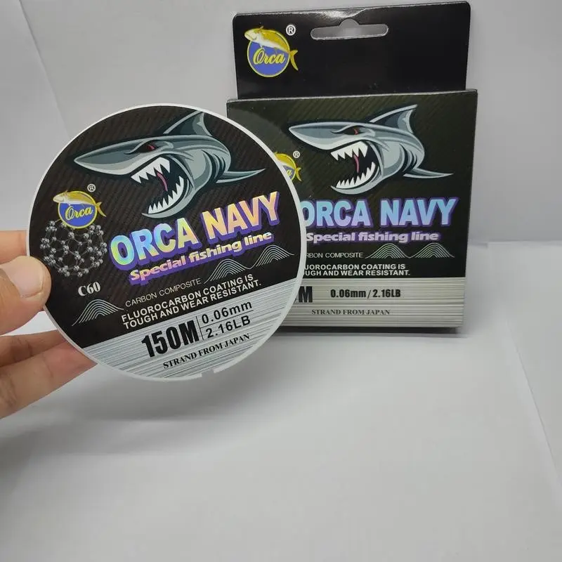 Senar Pancing Orca Navy Flourocarbon 150M 0