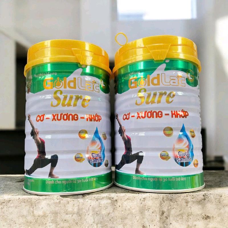 COMBO 2 LON Sữa cho người xương khớp tiểu đường huyết áp Goldlac Sure - Sữa cơ xương khớp Goldlac Sure 900g