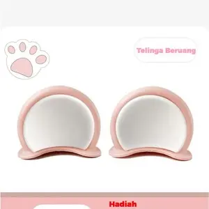 Pink + Putih - Telinga Beruang
