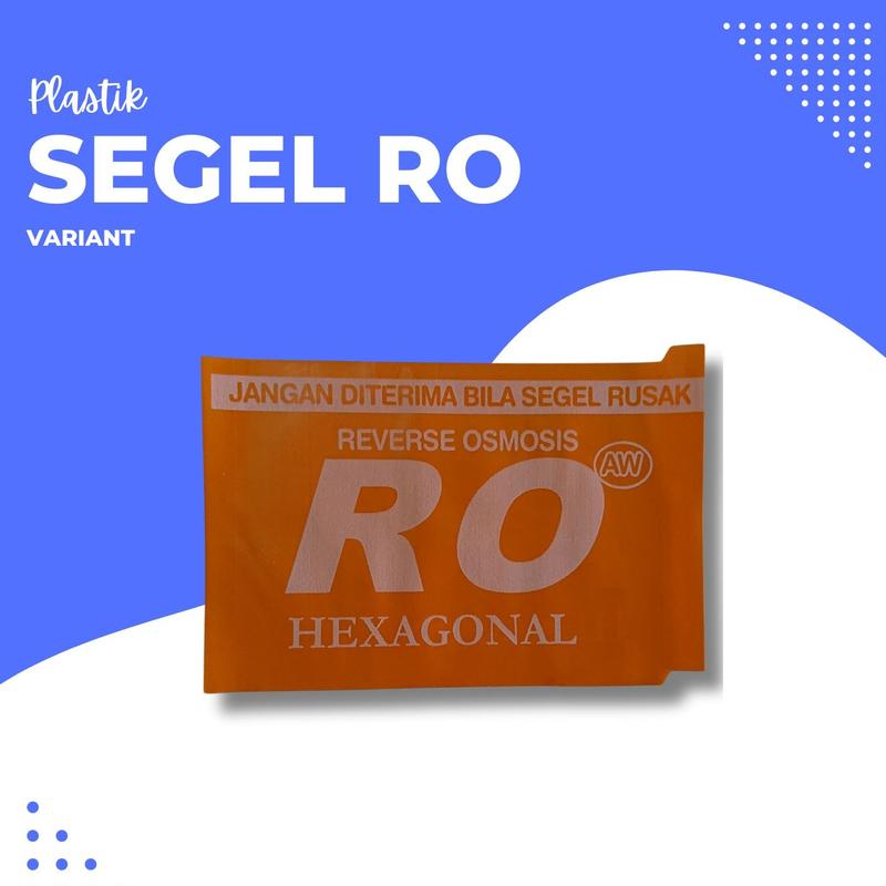 Plastik segel RO ( reverse osmosis ) - berbagai warna 3