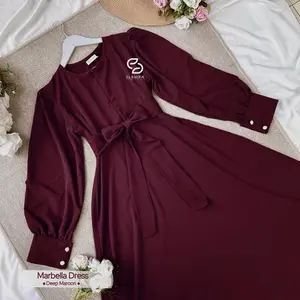 Exclusive Sale Marbella Dress By Elshifa Dress Pesta Anti Uv Pasti Ori