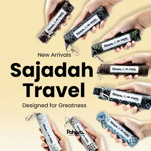 Pohara Sajadah Travel Portable Gulung Mini Tanpa Anti Slip Waterproof  Premium Souvenir Haji Umroh Tava Series