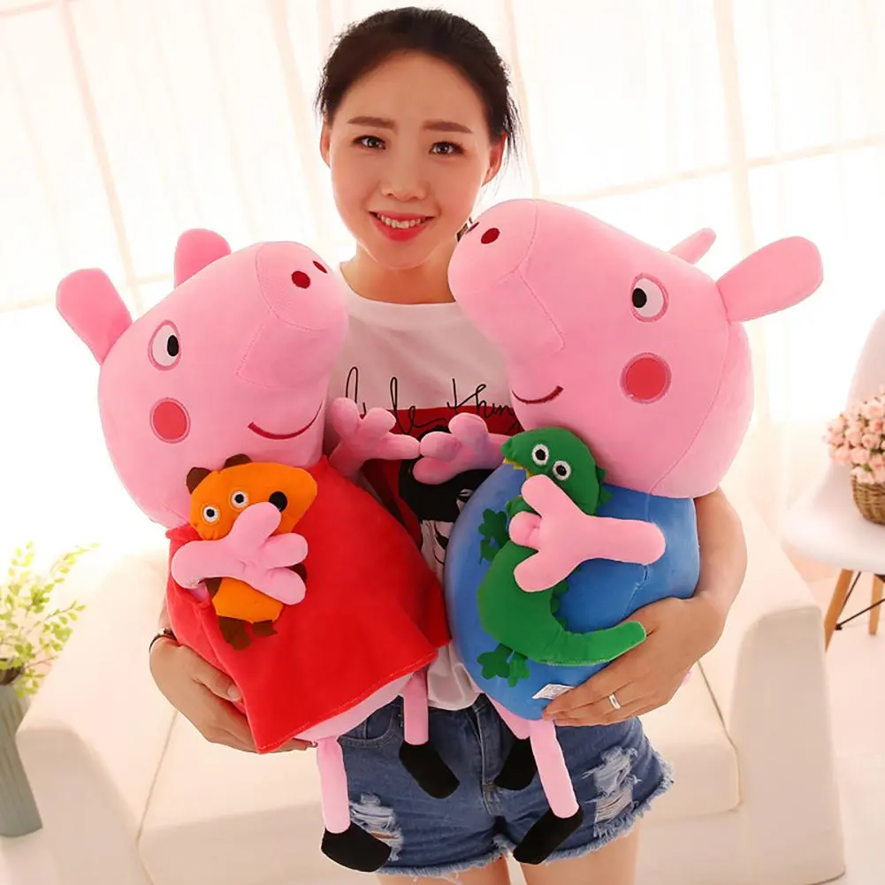20cm Peppa Pig Plush Toy George Soft Stuffed Soft Dolls Family Party Dolls For Children Christmas New Year Birthday Gifts #433385