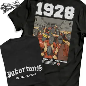 Jakartans Kaos Football Culture T-Shirt Jakarta 1928 premuim polyester quality -136