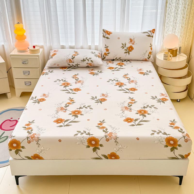 Product Introduction of Cotton Cadar Tatami mattress cover Hotel Fitted Bedsheet Single Queen King Plain Bed Sheet Getah Keliling Pillow Case cadar multicolor  bedsheets  hotel beige fade resistant sheets & pillowcases pink skin-friendly sheets & pillowcases 33