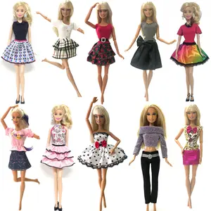 NK 10 Set/Lot Princess Doll Dress Noble Party Gown For