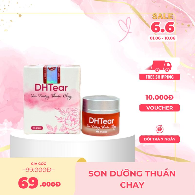 Hũ Son Dưỡng Hồng môi Thuần Chay DHTear ! Hũ 10g