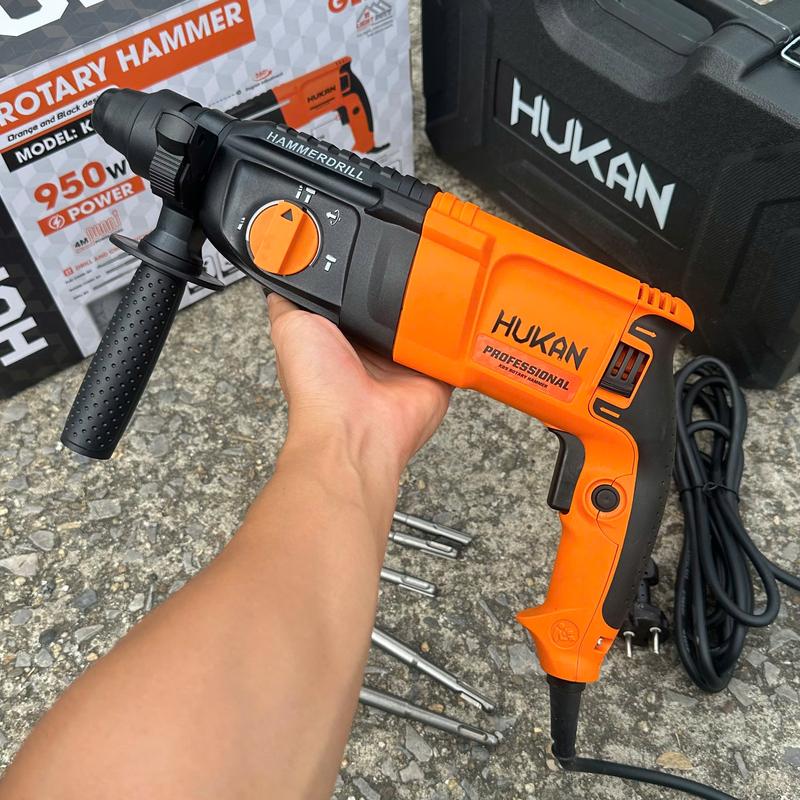  Máy Khoan Bê Tông Hukan K89 3 Chức Năng Khoan Công Suất 950W Chuẩn Dây Đồng Tặng 2 Mũi Đục 3 Mũi Khoan 