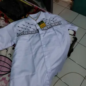 Terlaris Baju Koko Pria Dewasa Muslim Lengan Pendek Motif Bordir Jasuke Termurah Bahan Signatur