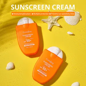 GUANJING SPF 50+ facial sunscreen Tabir Surya Kemanjuran Tinggi: Perlindungan tahan lama terhadap kerusakan UV Wajah 100%Asli