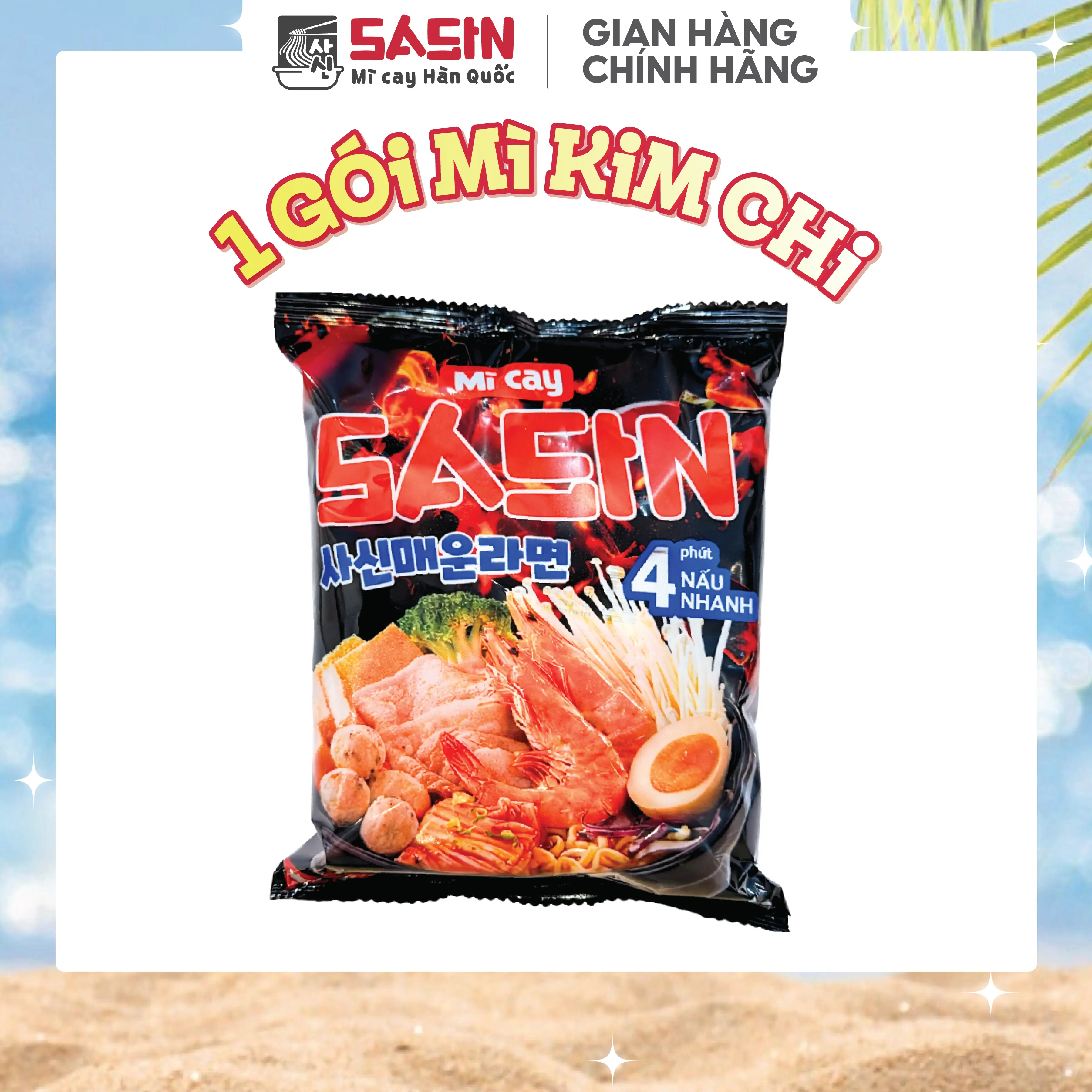 Mì cay Sasin vị kim chi (1 gói) TGVI0051