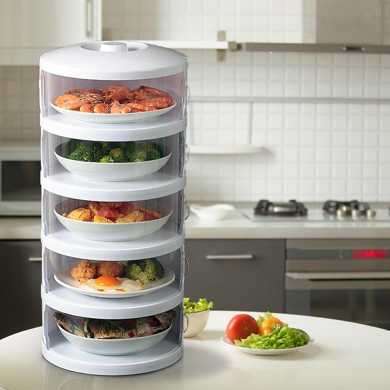 NJLEDLIGHT HX616 ชั้นเก็บอาหาร คอนโดเก็บอาหาร ที่ใส่กับข้าว สไลด์เปิด-ปิด เก็บอุณหภูมิ ถนอมอาหาร ป