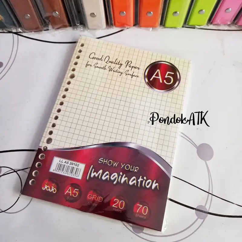 Isi Binder A5 70 Lembar Dots Grid 6