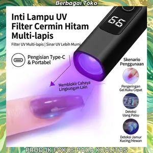 365UV Flashlight - Professional Ultraviolet Blacklight for Fluorescence Detection, Authentication, Scorpion Hunting, and Pet Stain 106*20*20MM