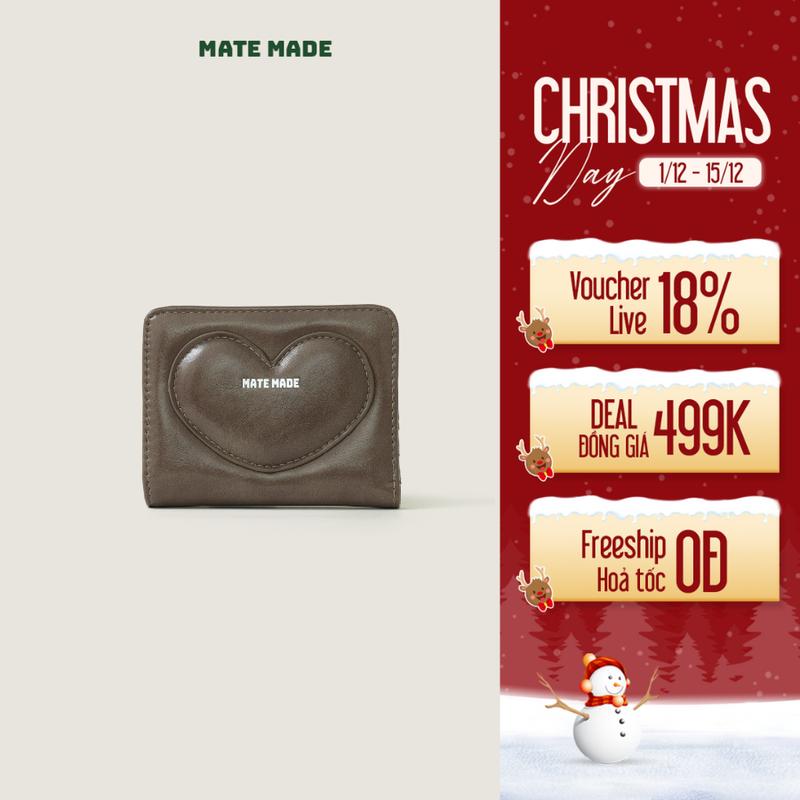   DEAL ĐỘC QUYỀN TIKTOK  Ví Nữ Mini Hearty MATE MADE Cầm Tay Thanh Lịch Đa Năng Màu Trơn Thời Trang 