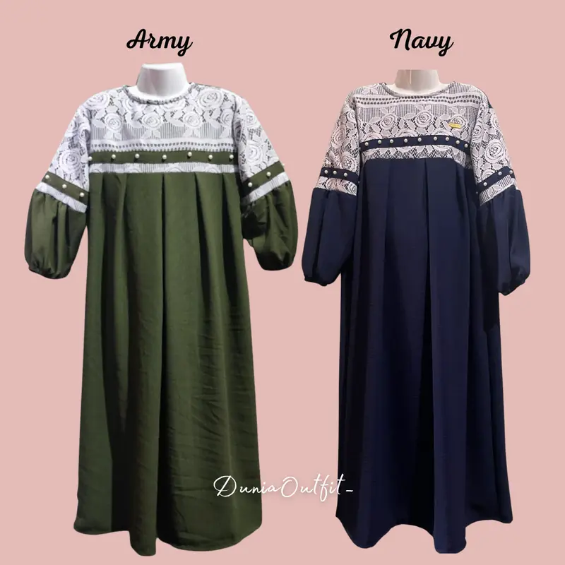 Dress Crinkle Brokat Terbaru untuk Anak dan Dewasa - Fashion, Kids 6