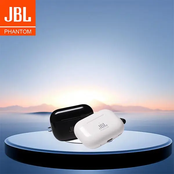 JBL phantom 5th Earbud Nirkabel Sejati, Suara Kuat yang Dapat Disesuaikan, Waktu Putar 6 Jam, Pengisian Daya Cepat USB-Lightning, Tahan Air, Kontrol Tombol, Earbud Bluetooth, Perjalanan,Olahraga Earphone Headset 6