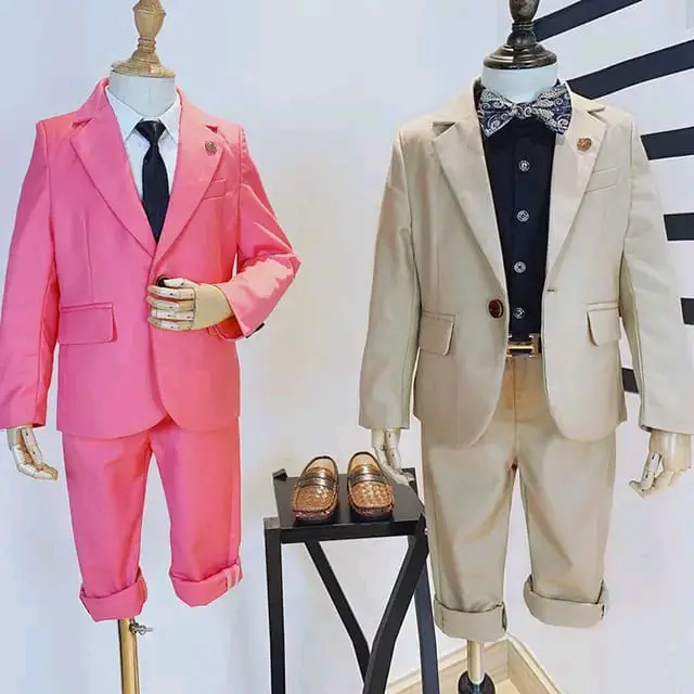 Setelan Jas Anak Laki-laki 2 Tahun - 13 Tahun Setelan Jaz Blazer Anak Cowok Formal And Casual 0