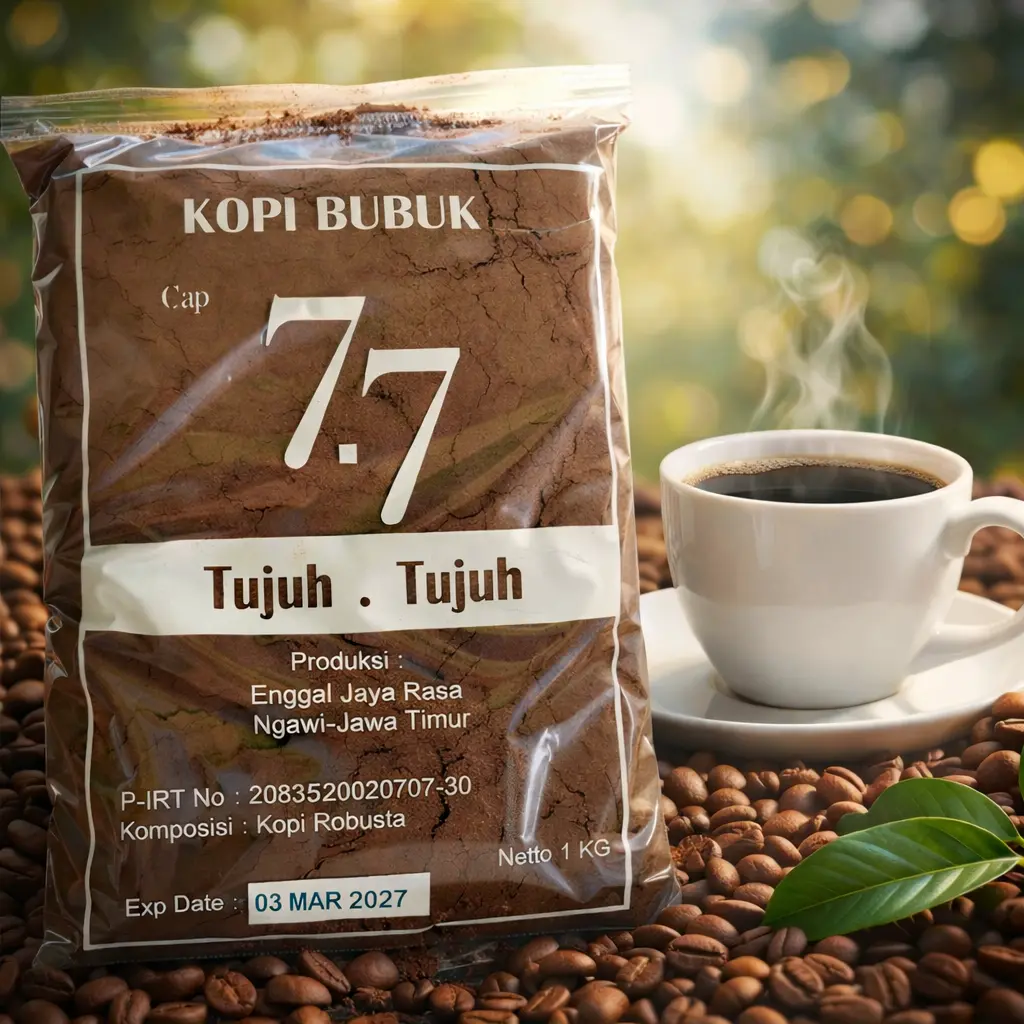 Kopi bubuk cap 77 berat 1 kg  coffe rasa autentik