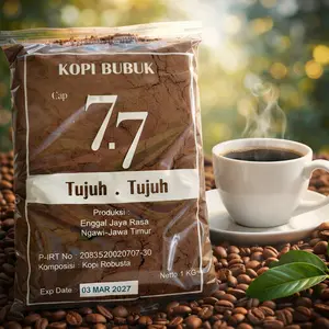 Kopi bubuk 77 khas madura berat 1 kg robusta coffe