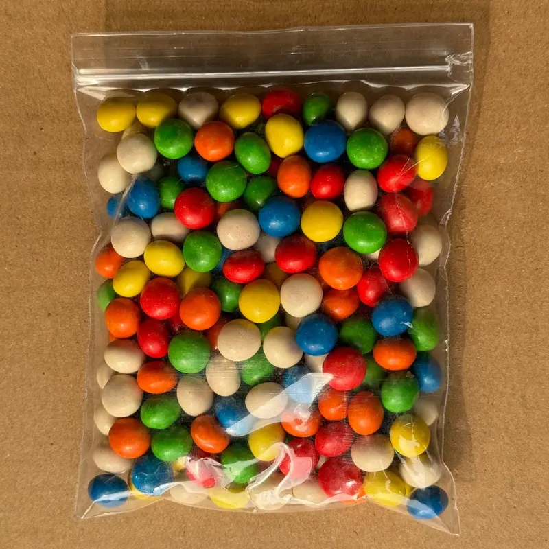Bola Bola Coklat Isi Pelangi Isi Biskuit Netto 100gr 3