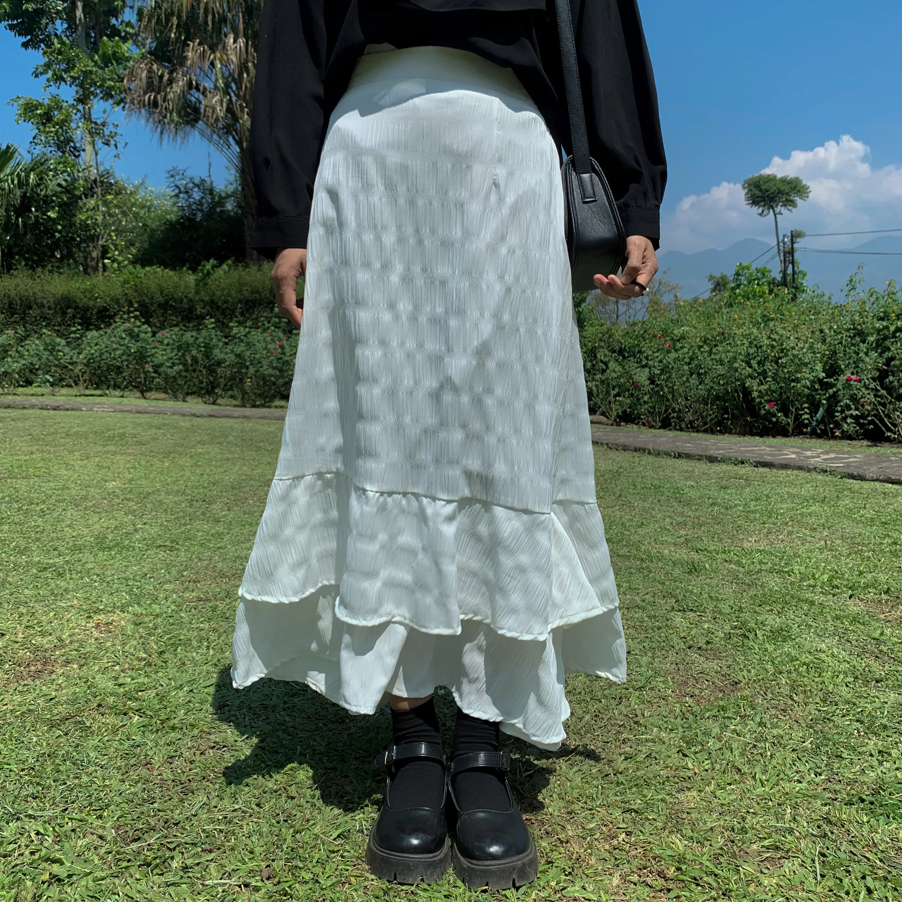 Azalea Skirt Crincle | Korean Stlye / skirt layer
