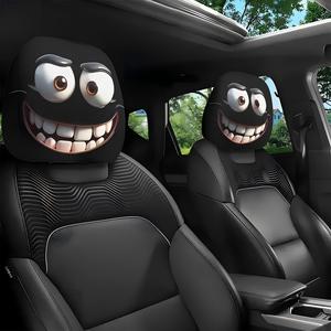 Set de Cubiertas Divertidas para Reposacabezas de Asiento de Coche, Ajuste Universal para Viajes Largos y Trabajo Diario, Decoraciones Perfectas para Halloween y Navidad