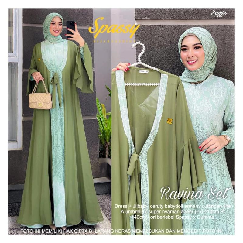 Ravina set  / Ravina set 2/ Ravina set 4 / Ravina 11 / Ravina set 12 / Ravina set 13 / Ravina set 15 / Ravina set 16 / gamis set hijab 8
