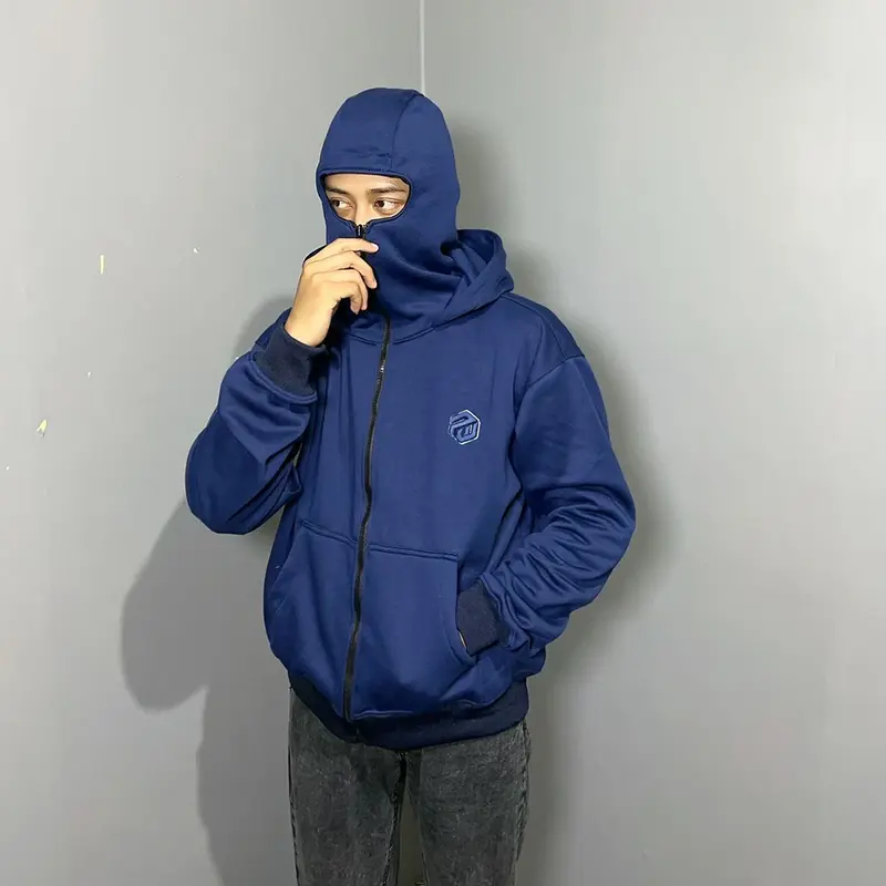 PLATINUM WORLD Hoodie Balaclava Zipper Boxy Oversize Premium Quality 5