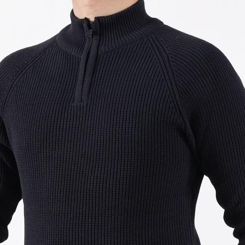 Sweater Rajut Pria Half Zip Turtleneck Cowok Tebal Terbaru - Forzie Knitwear Rajut Kerah 6