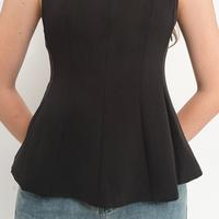 Gambar Chocochips - Ivelle Top / Atasan Wanita Modis Pita Bahu Kekinian Model Peplum Tanpa Lengan - White, XL dari Chocochips Boutique Kota Administrasi Jakarta Barat 3 Tokopedia