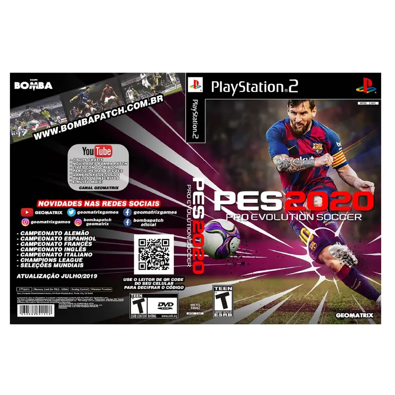 PS2 PES 2020 Pro Evolution Soccer 2020 Dvd game Playstation
