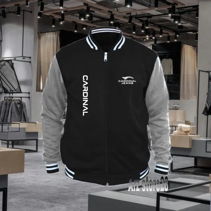 Terlaris!!! Free Jaket Varsity Text Putih Cardinal Jeans Kirka Sweater Distro Termurah Hoodie Terbaru Pakaian Pria Wanita COD 3