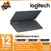Gambar Logitech Keys To Go 2 Keyboard Wireless Bluetooth Portable - Graphite dari GGSTORESBY Kota Surabaya 1 Tokopedia