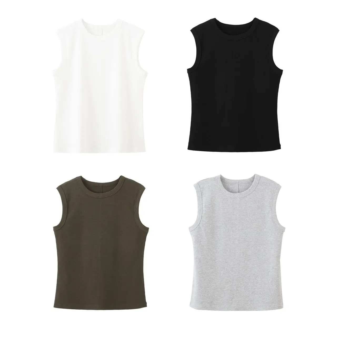Spring and summer brand women's basic versatile vest;